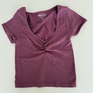Aeropostale Women's Pink/ Purple Top Buttery Soft Seamless